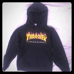 Black Thrasher Magazine hoodie sweatshirt